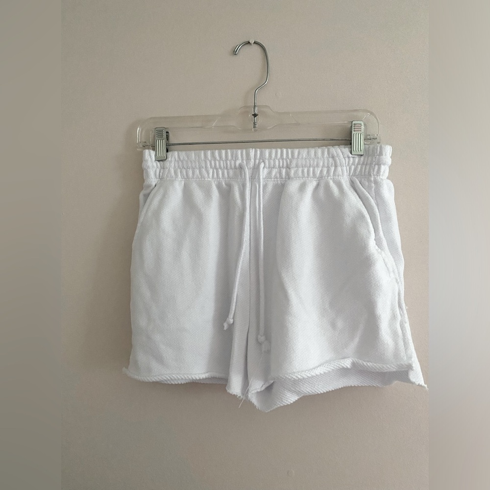 SO White Cotton Shorts- Size S